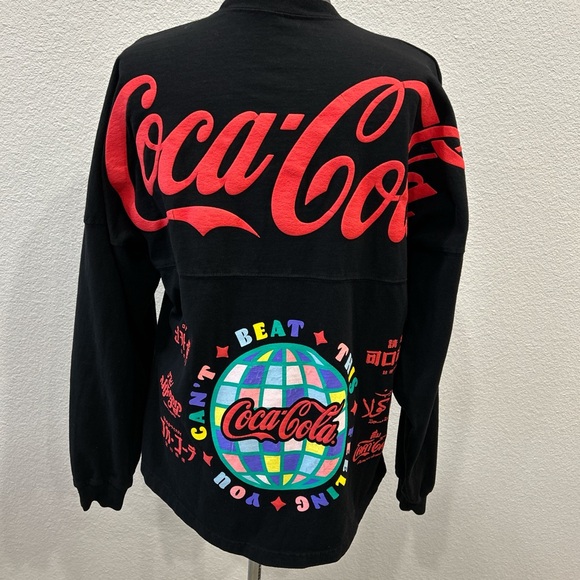 Coca Cola Tops - Coca Cola Black and Red Sweatshirt